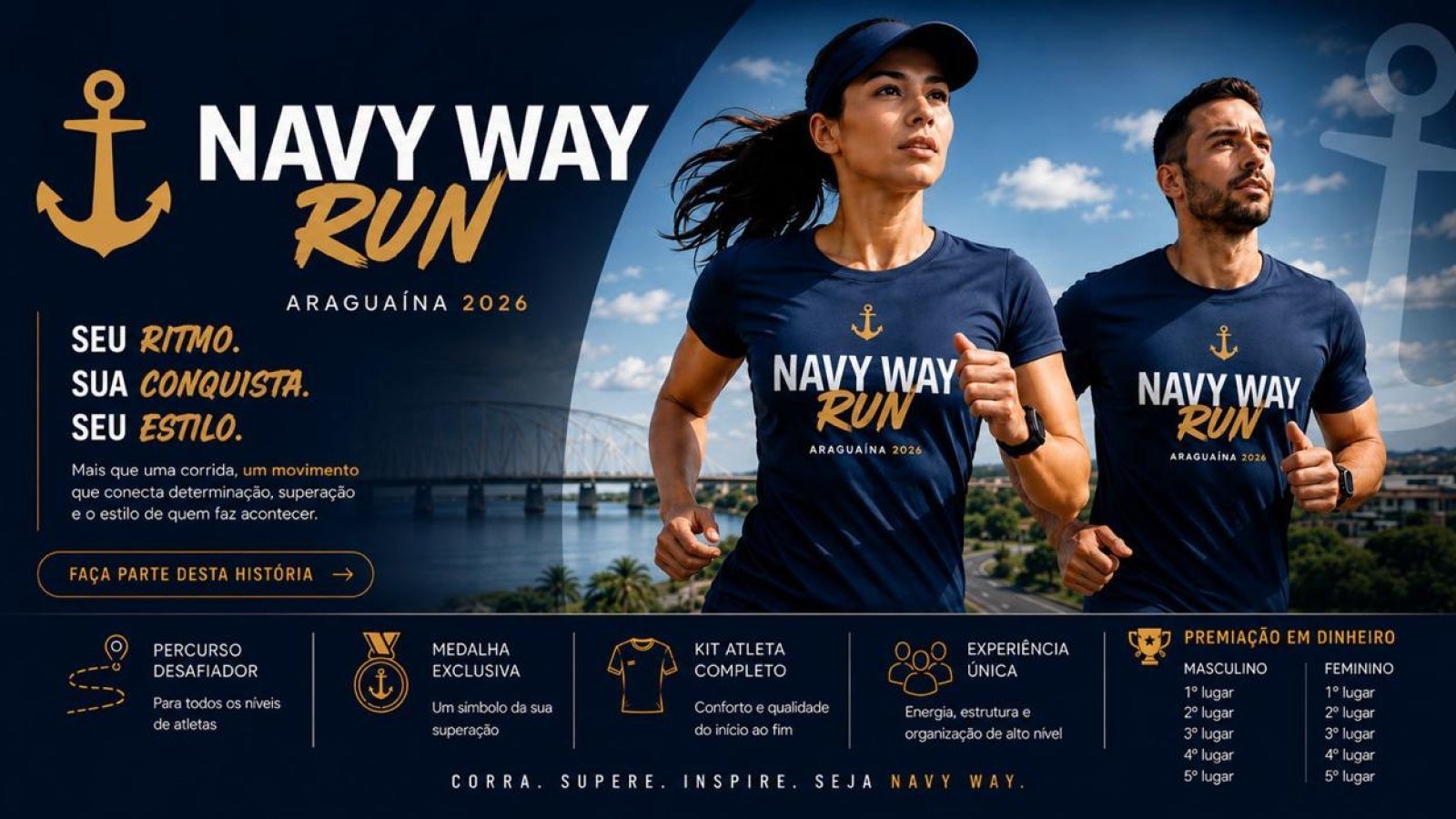 Banner de 1º Navy Way Run