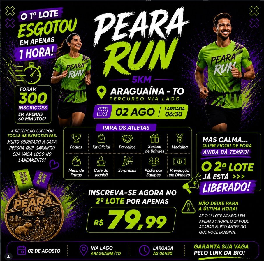 Banner de PEARA RUN · 1ª Edição