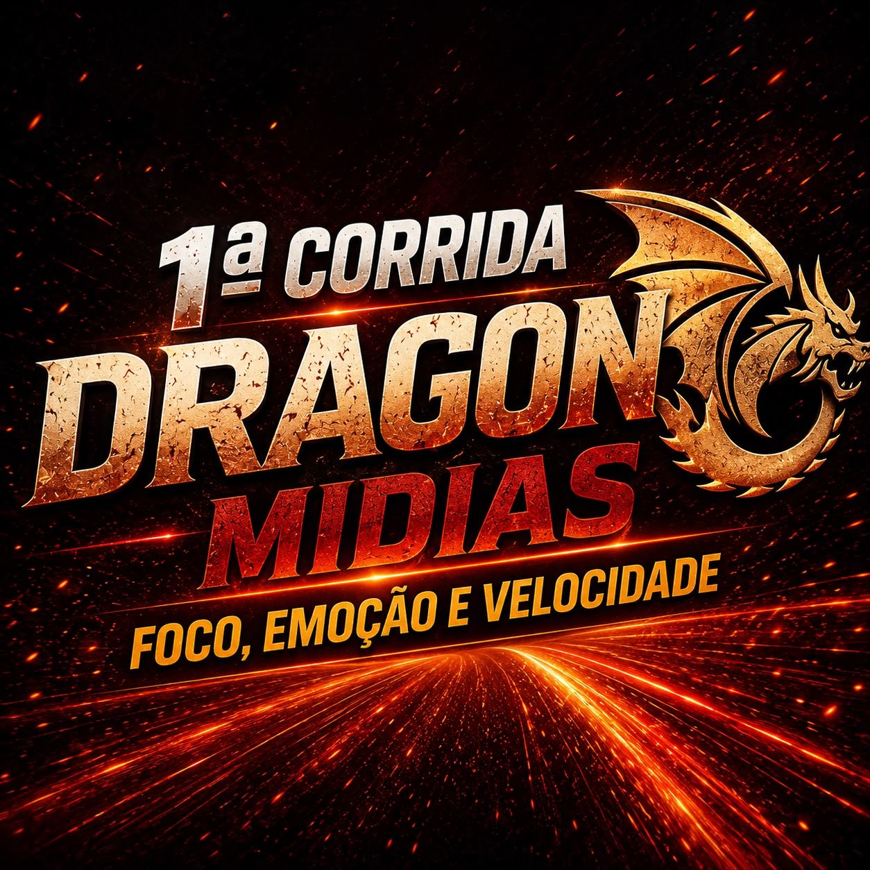 1ª Corrida Dragon Mídias · Foco, Emoção e Velocidade